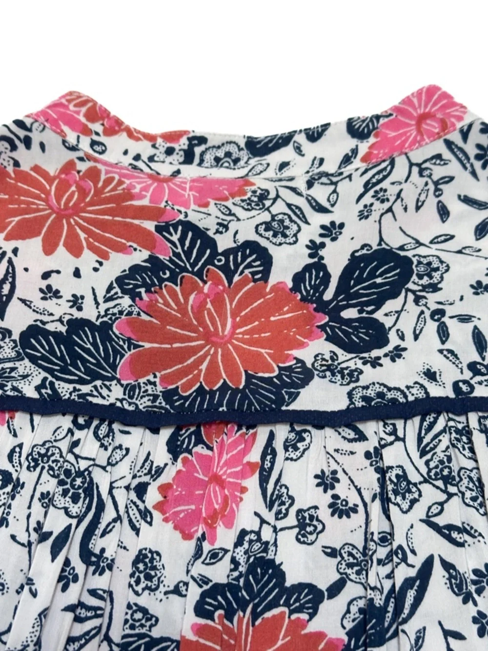 Anthropologie Porridge Let Me Be Floral Print Prairie Blossom Cotton Blouse Top - Picture 4 of 8